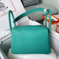 togo Hermes etain lindy 26 shoulder tote bag PHW-full handmade/boutique inclusion
