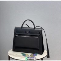 Hermes herbag 31 canvas handbag PHW-full handmade/boutique inclusion