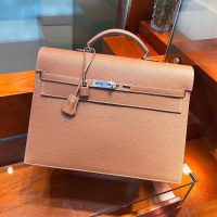 togo hermes kelly depeches 36 briefcase laptop handbag PHW full handmade boutique package