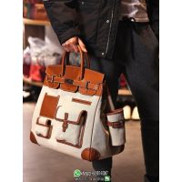 Hermes birkin 40 hac cargo travel luggage bag-canvas swift leather full handmade/boutique inclusion
