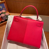 limited edition Hermes Kelly 25 Casaque handbag PHW full handmade boutique package