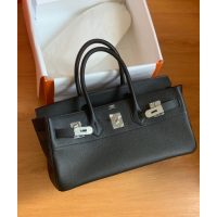 Hermes Shoulder Birkin 42cm tote handbag-craie calfskin full handmade boutique package