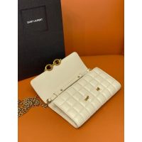 lambskin YSL le maillon envelope WOC sling crossbody cellphone cosmetic bag long wallet purse - 图片 6