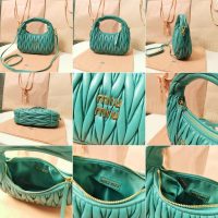 COD Small 缪缪 Miu sling crossbody zipper tote wander hobo underarm baguette authentic quality - 图片 9