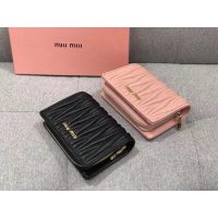 COD wrinkled 缪缪 Miu trifold medium wallet purse multislots card holder coin pouch premium quality - 图片 3