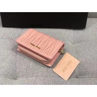 COD wrinkled 缪缪 Miu trifold medium wallet purse multislots card holder coin pouch premium quality - 图片 7