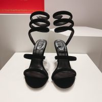 rene caovilla Cleo satin spiral heel sandal pump luxury designer shoes size35-42 9.5cm - 图片 5