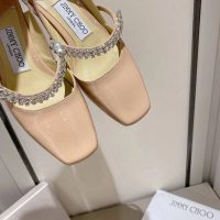 Jimmy choo crystal Mary Jane boat shoes flat slingback pump sandal ladies summer shoes size35-42 - 图片 5