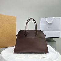 The Row margaux 15 shoulder shopper tote convertible travel carryall handbag in smooth calfskin - 图片 8