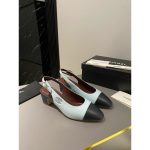Chanel chunky heel slingback pump size 35-40 4.5CM height