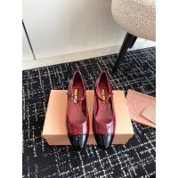 Miumiu shiny Mary Jane boat shoes capped slide pump sandal flat ballerine size35-42