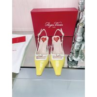 Roger RV kitten heel slingback pump banquet party shoes summer dress shoes size35-40 - 图片 3