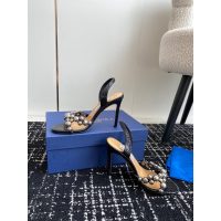 aquazzura satin heel sandal pump pearl-detailed heeled slingback women's nightclub shoes size35-40 - 图片 6