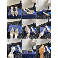 aquazzura pointed heel slingback sandal satin heel pump slipon ladies dress shoes size35-42 7.5cm - 图片 5