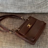 Vintage Chanel Front Pocket Tote Bag in Chocolate smooth calfskin