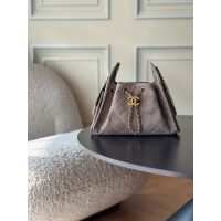 Chanel Mini 25 shoulder Hobo Bag in back Caviar