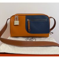 Hermes men's etaupe shoulder crossbody messneger bag-full handmade boutique package