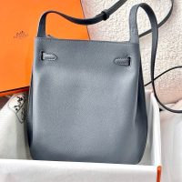 Hermes so kelly 22 shoulder hobo bag SHW -gold brown calfskin full handmade boutique inclusion