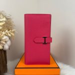 epsom hermes bearn bifold long wallet /multislots card holder handmade stitch