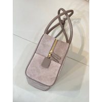 Chanel Small Bowling tote Bag in suede calfskin