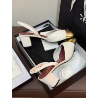 Chanel Block-Heel Slingback Pumps size35-40