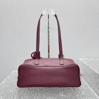 small Balenciaga women's shoulder bowling tote/casual underarm baguette with protective feet - 图片 9