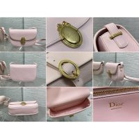 microchip version Dior oval-medal crossbody shoulder flap saddle bag - 图片 9