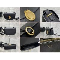 microchip version Dior oval-medal shoulder crossbody flap messenger bag - 图片 3