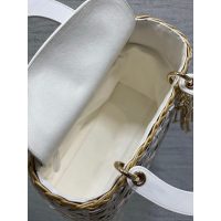 handweaved Dior wicker picnic lunch handbag/basket shopper tote - 图片 5