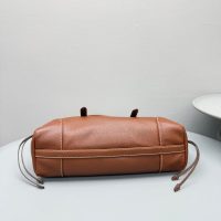 Prada Red Shoulder Tote Bag in Grained Calfskin