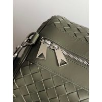 Intrecciato BV woven weekender cuffle handbag/travel carryall luggage bag/boarding handbag - 图片 6