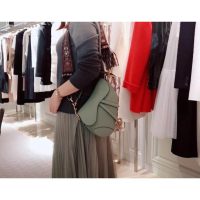 Dior symbolic flap half-moon saddle versatile casual baguette underarm bag complete with double stra - 图片 2