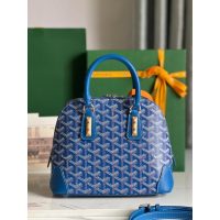 Goya vendome mini clamshell handbag crossbody shoulder zipper tote with protective feet - 图片 2