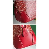Goya vendome mini structured handbag crossbody shoulder zipper tote with studded feet - 图片 6