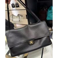 Chanel Souplissimo Maxi shoulder Flap Bag in caviar calfskin