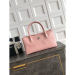 small Chanel Preppy Coco Shopping Tote Bag in caviar calfskin