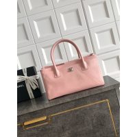 small Chanel Preppy Coco Shopping Tote Bag in caviar calfskin