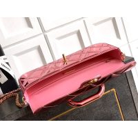 Chanel East-West Top Handle Baguette/mini handbag in metallic patent leather