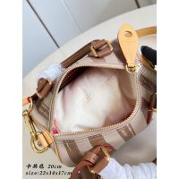 Louis Vuitton LV Speedy P9 Brown Striped Tote in Grainy Calfskin - 图片 7