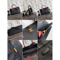 Black Chanel Cerf Tote Bag in Caviar Calfskin