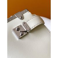 Women's Louis Vuitton LV Slim Trunk Handbag in Gray Calfskin
