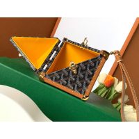 limited edition Goyard ladies DE cube trunk clutch cosmetic case box lipstick holder - 图片 4