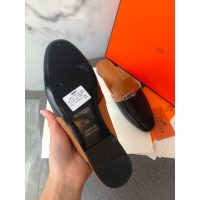 croco-effect Hermes calfskin flat slide mules sandal size35-40 boutqiue inclusion