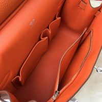 ermes jypsiere 28 shoulder satchel GHW-tangerine togo leather full handmade