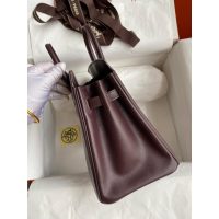 Hermes craie shadow Birkin 25cm handbag-swift leather full handmade/boutique inclusion