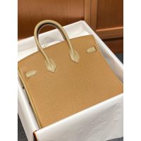 Special edition horseshoe stamp Her.mes Birkin 25 handbag mixed color Togo calfskin handmade stitch - 图片 3