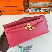 Epsom Hermes kelly cut 31 clutch evening cocktail pouch full handmade/boutique inclusion