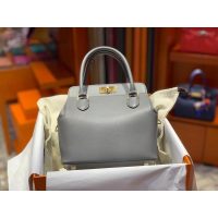 full handmade stitch Her^^mes Toolbox 20 convertible bowling handbag crossbody shoulder bucket tote - 图片 3