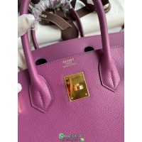 Epsom Hermes Birkin 30 solid top-handle handbag laptop document handbag handmade stitch ready stocks - 图片 5