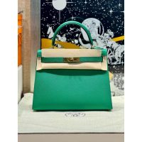 epsom Hermes kelly 25 tiop-handle handbag GHW with special horseshoe stamp full handmade